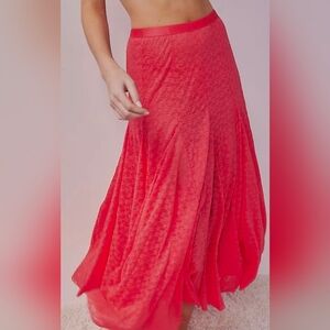 Free People Kiss Kiss Half Slip in Poppy Red